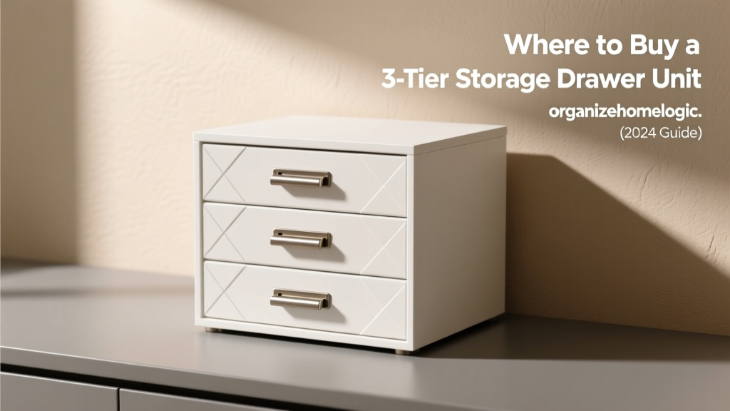 Where to Buy a 3-Tier Storage Drawer Unit (2024 Guide)