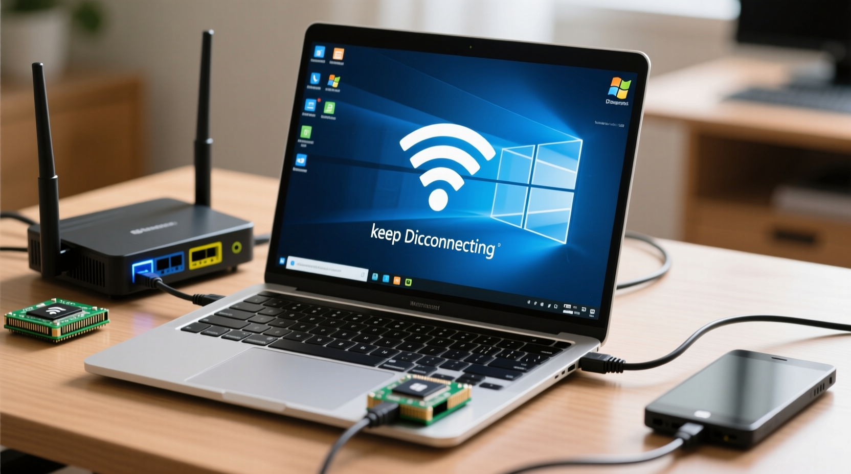 why does my wifi keep disconnecting only on my laptop simple network fixes