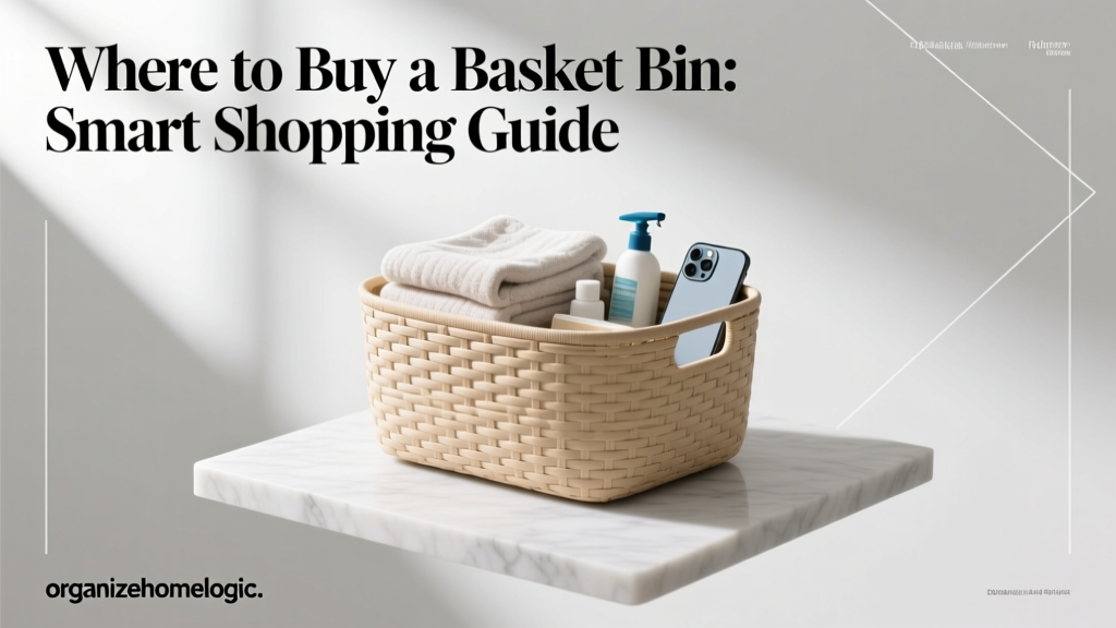 Where to Buy a Basket Bin: Smart Shopping Guide