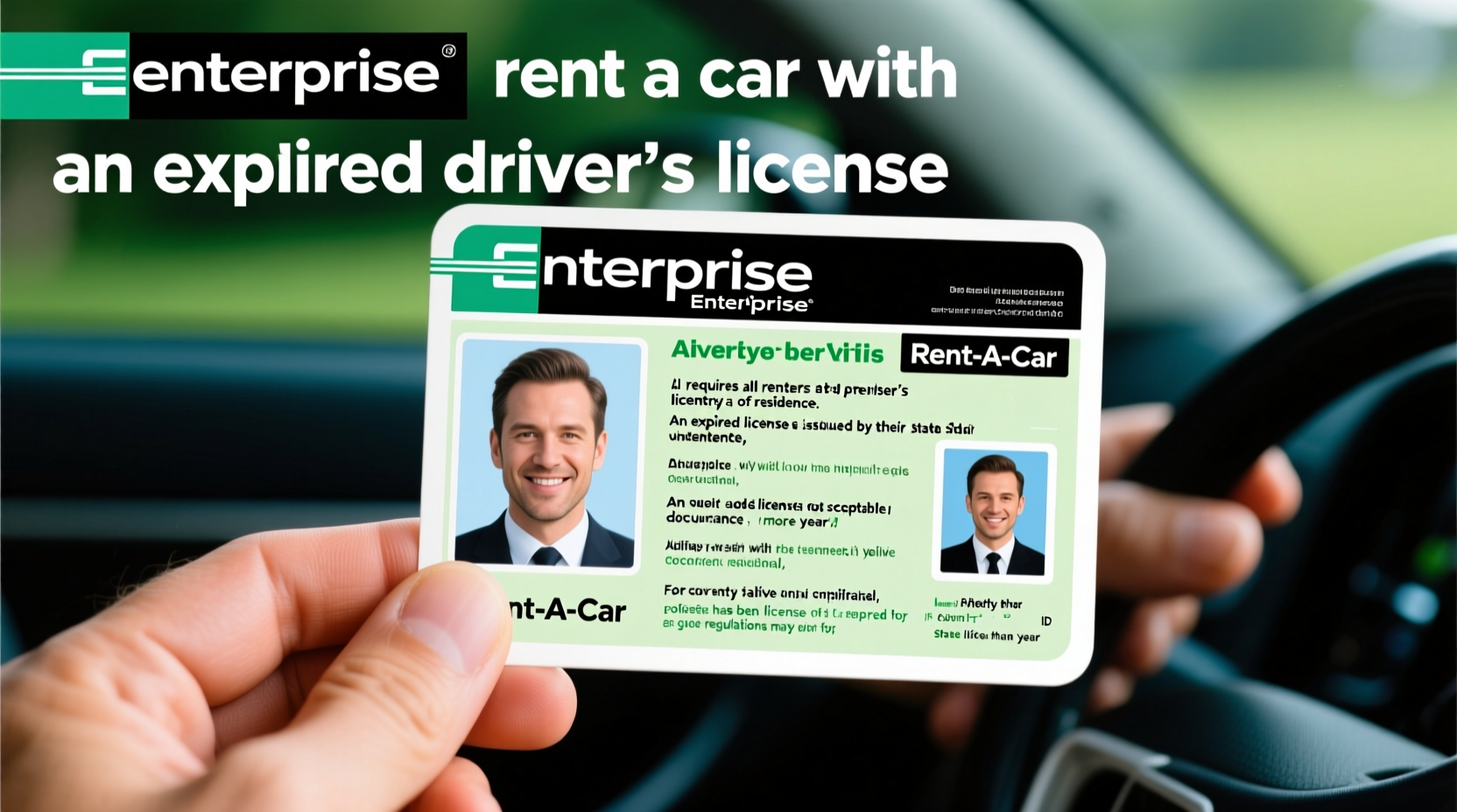 can you rent a car with an expired license enterprise