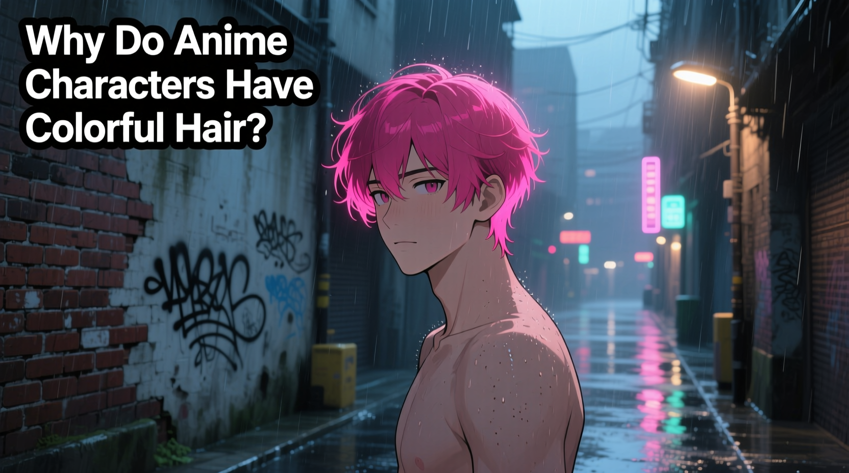 why do anime characters have colorful hair in realistic series