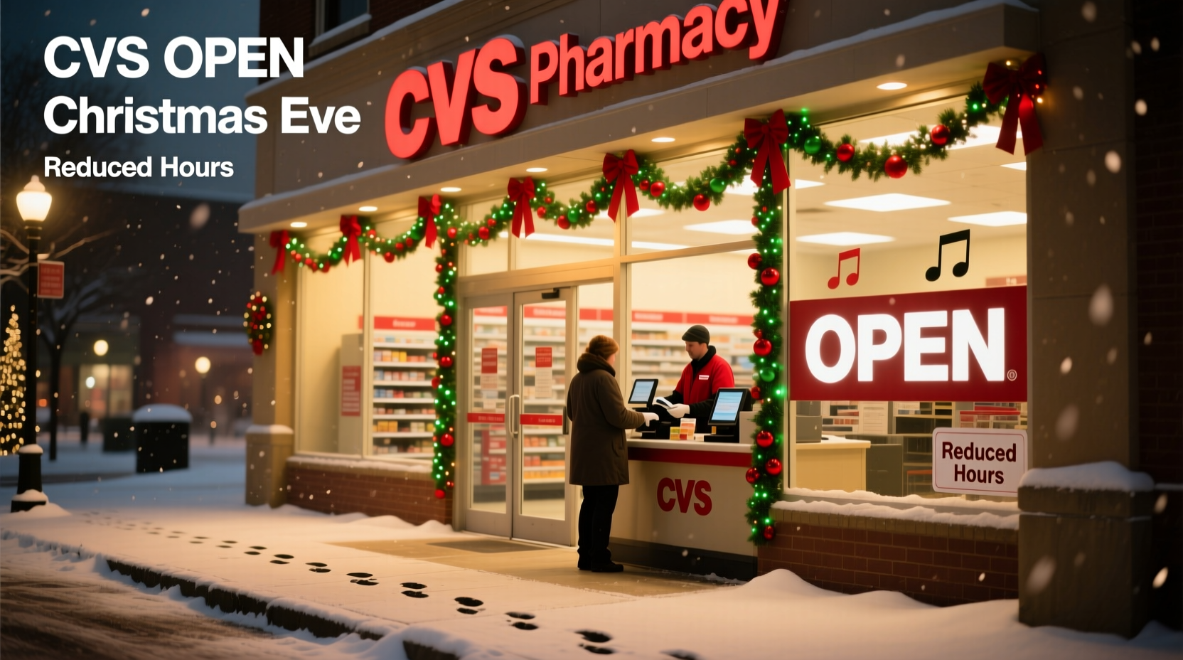 is cvs open christmas eve