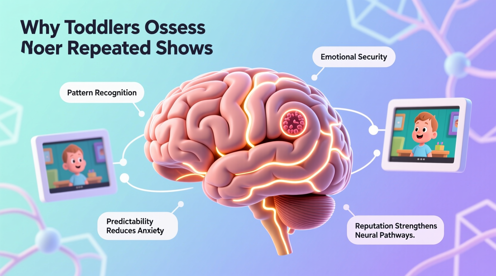 why does my toddler love watching the same show on repeat brain science