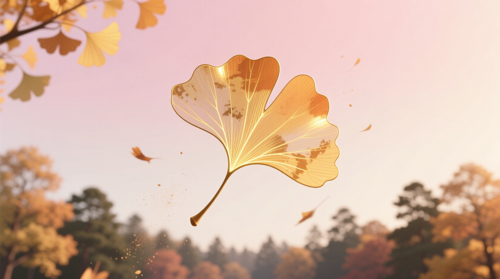 ginkgo leaf yellow