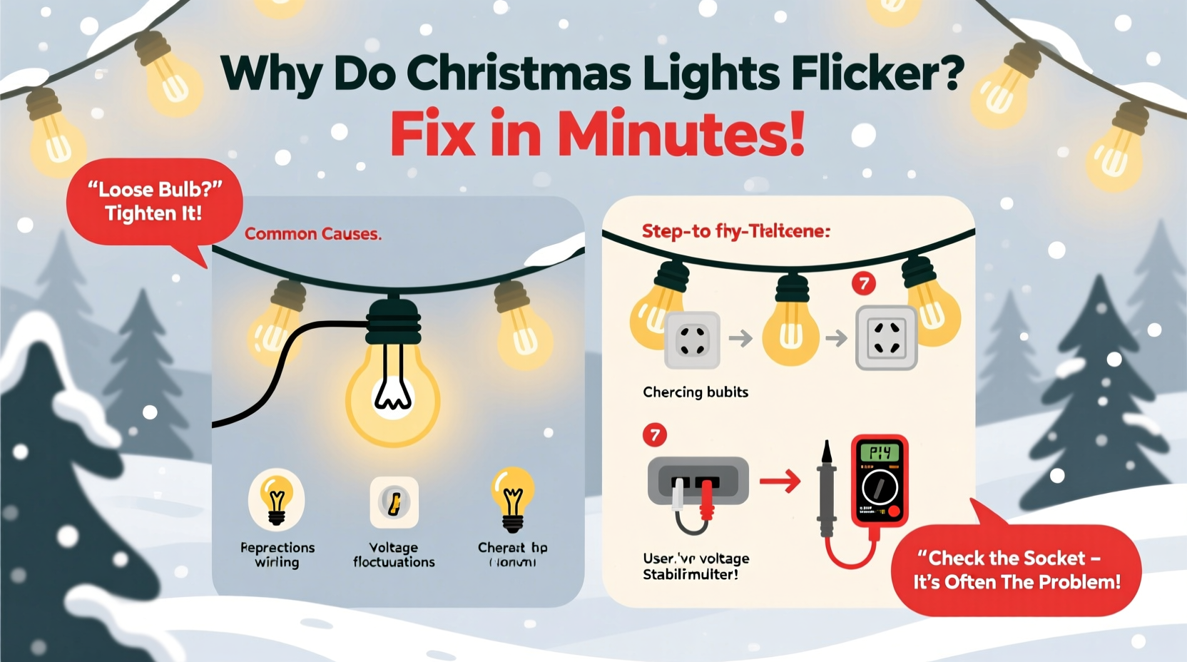 why do some christmas lights flicker and how to fix them in minutes