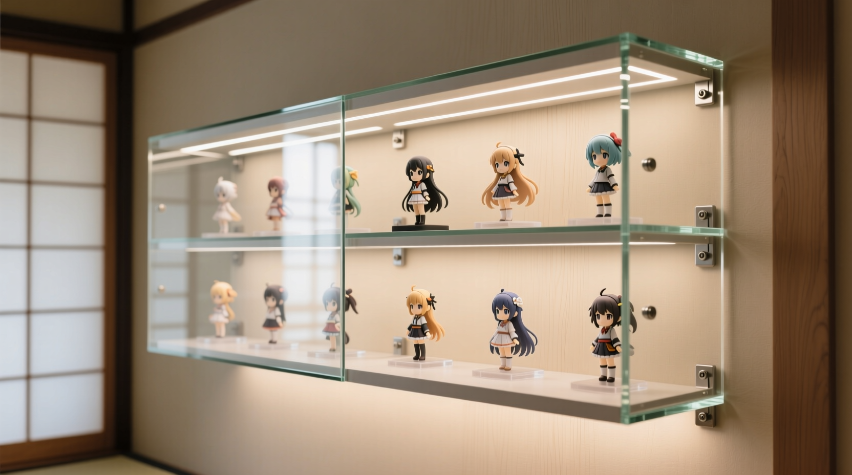 how to wash anime figurine shelves safely