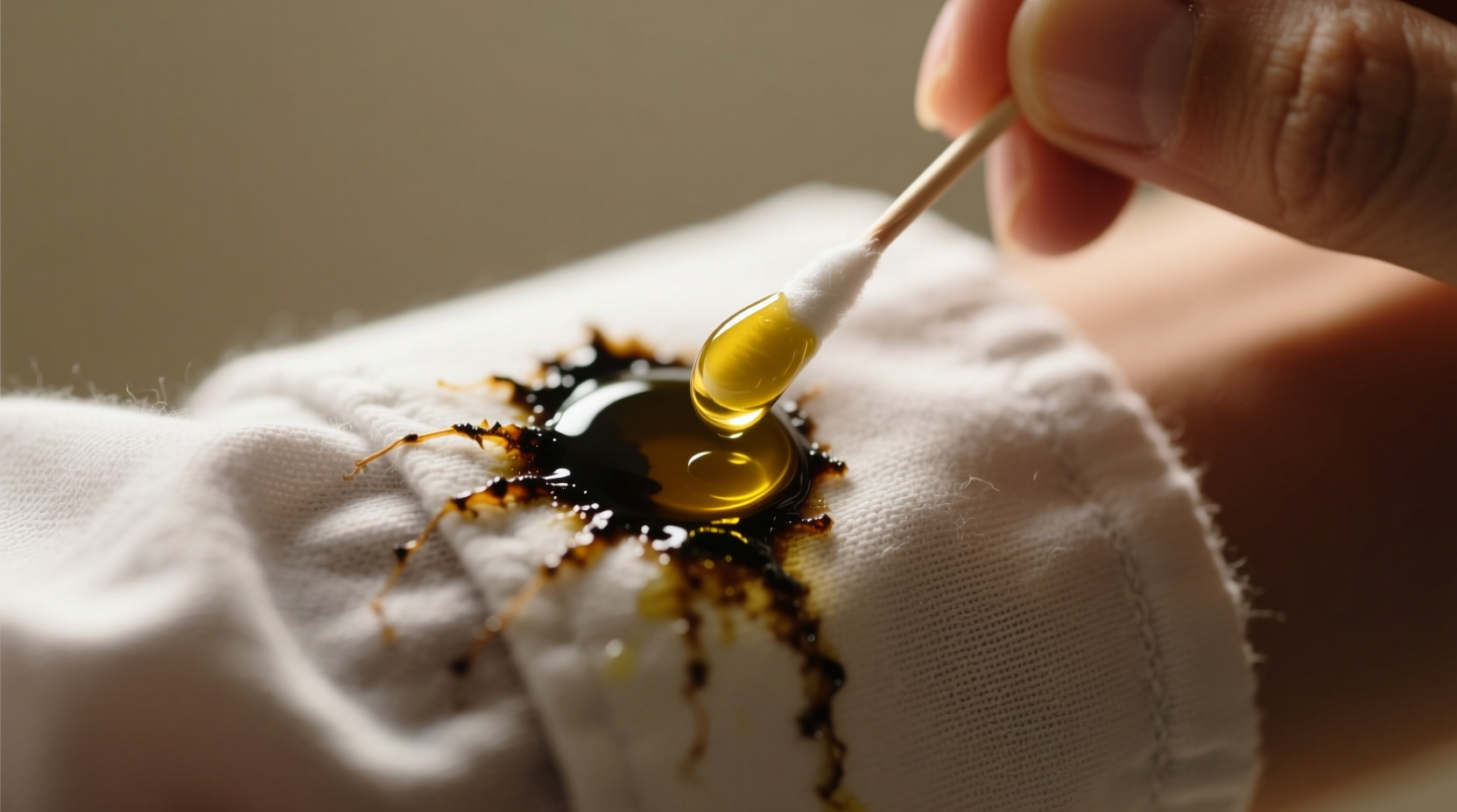 remove tar from clothing with olive oil