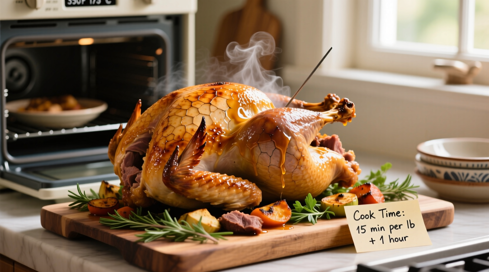 how long to cook a turkey in oven