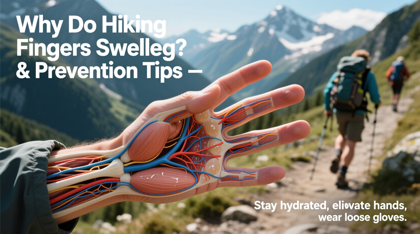 why do my fingers swell when hiking and how to prevent it