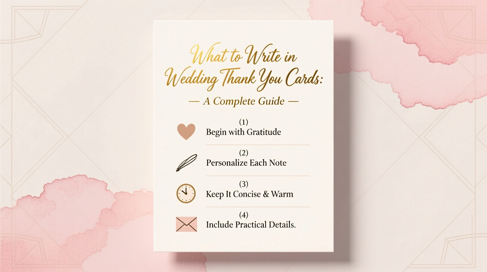 what to write in wedding thank you cards