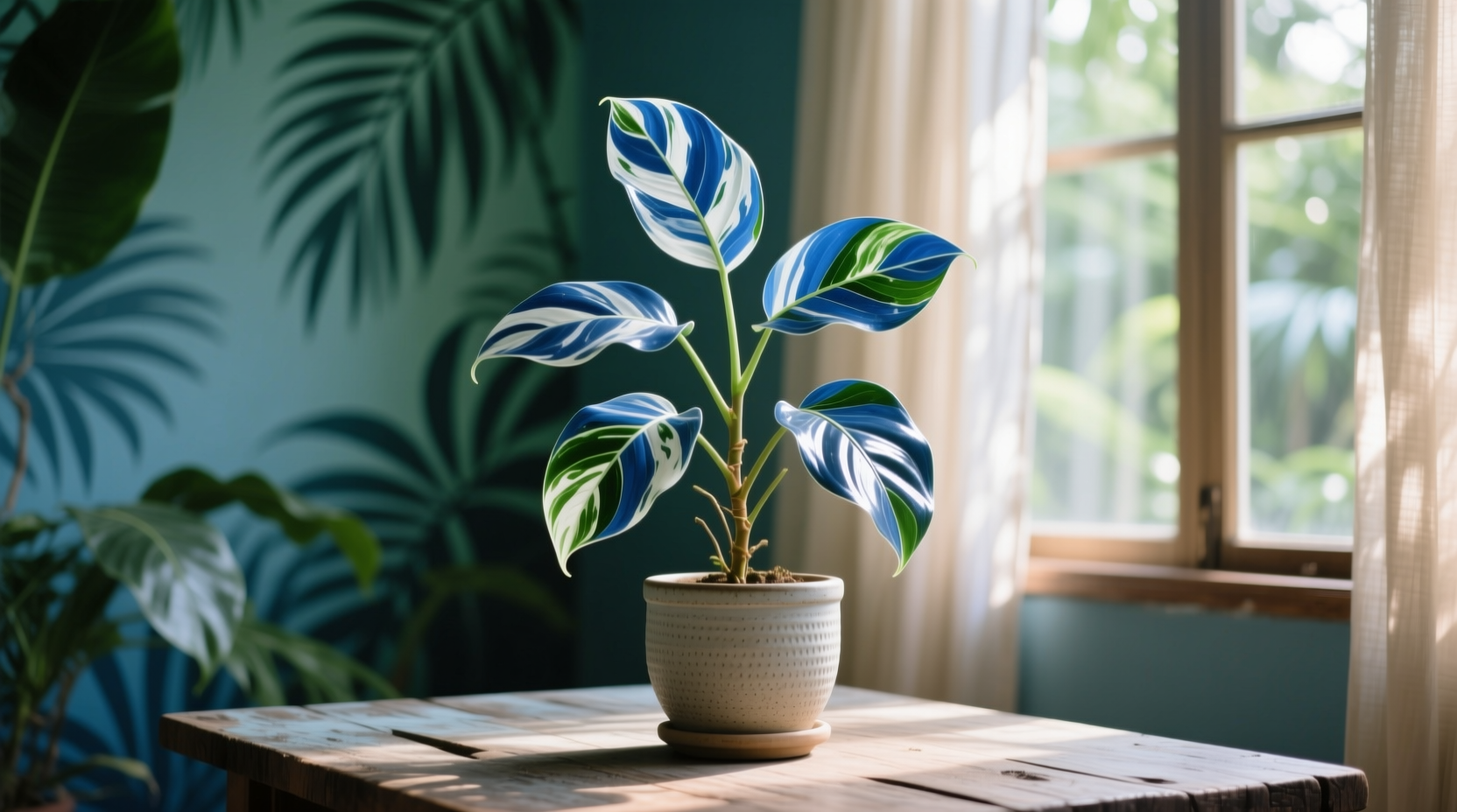 variegated cebu blue pothos