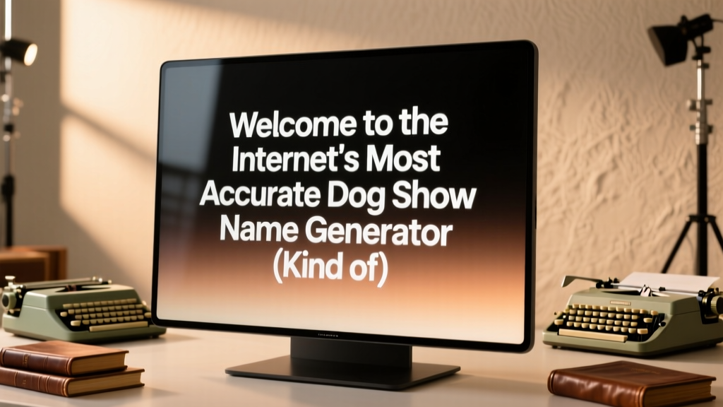 Welcome to the Internet's Most Accurate Dog Show Name Generator (Kind Of)
