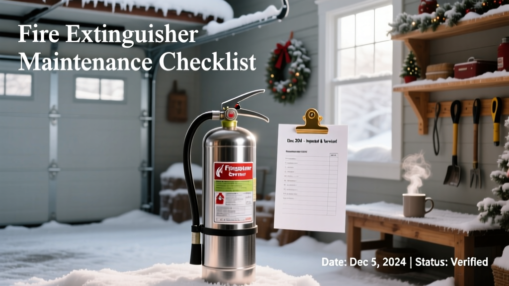 December Fire Extinguisher Maintenance Checklist