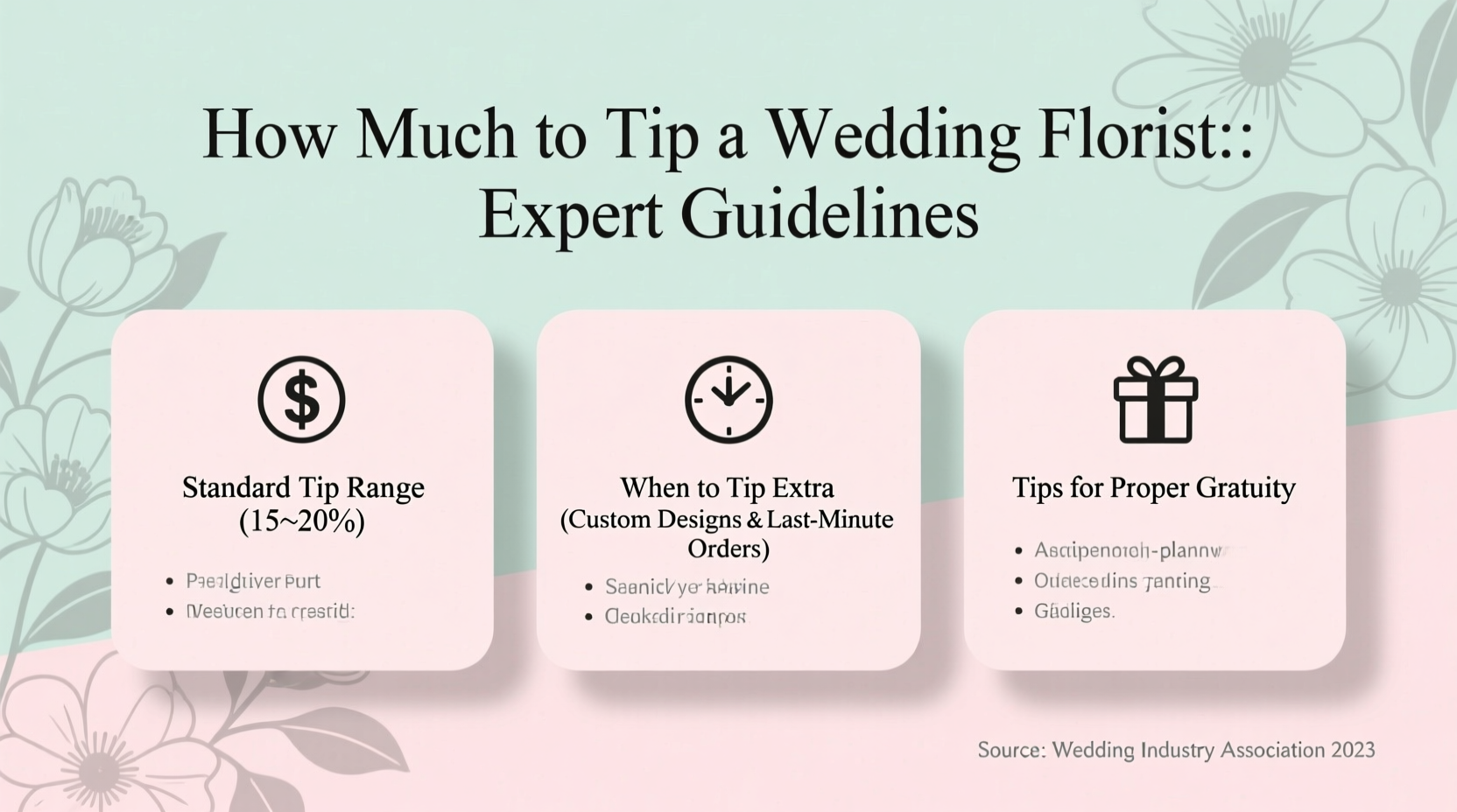 how much to tip wedding florist