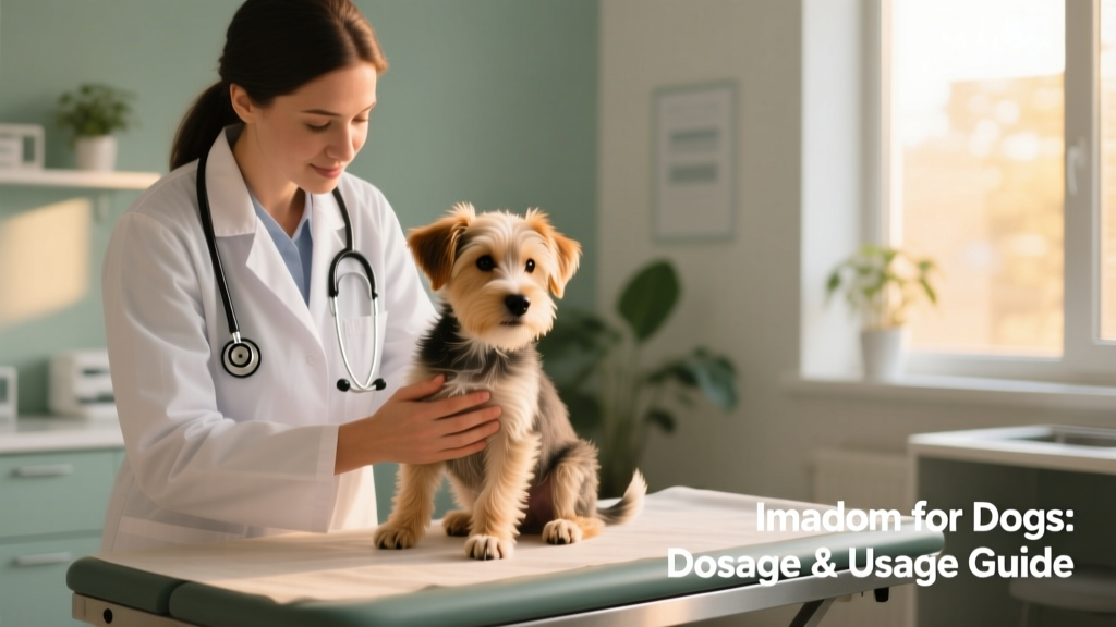 Veterinarian holding a small dog while examining its abdomen during a checkup