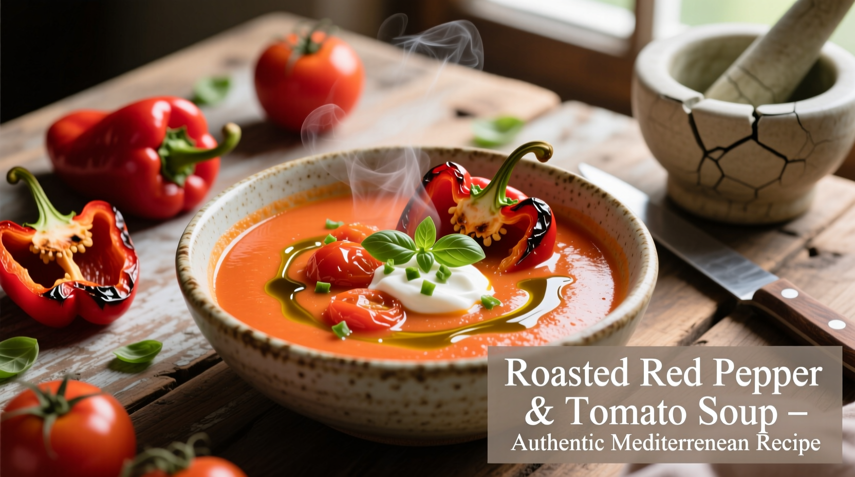 Perfect Roasted Red Pepper and Tomato Soup Recipe in 45 Minutes