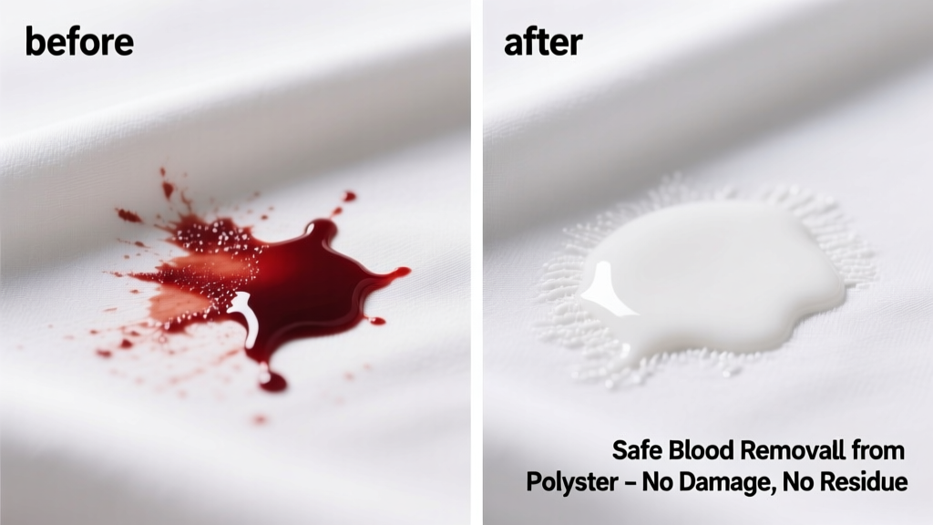 How to Remove Blood from Polyester Fabric Safely