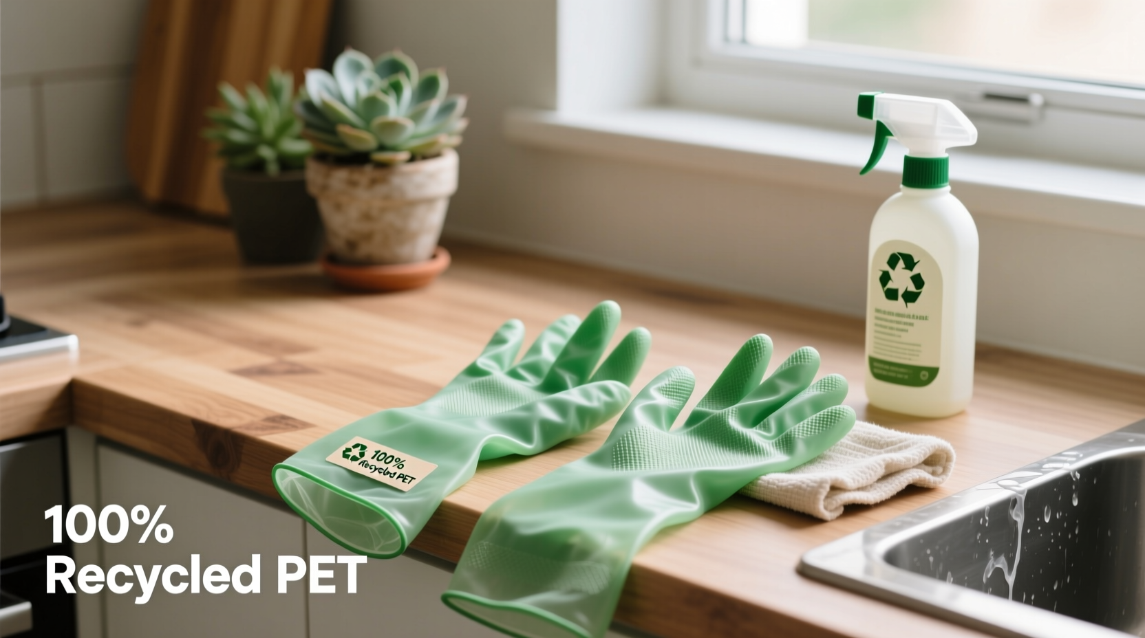 recycled pet cleaning gloves do they last
