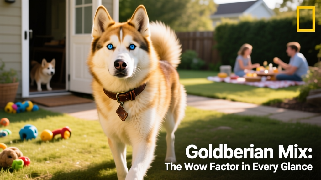 Goldberian mix looking more like a Husky