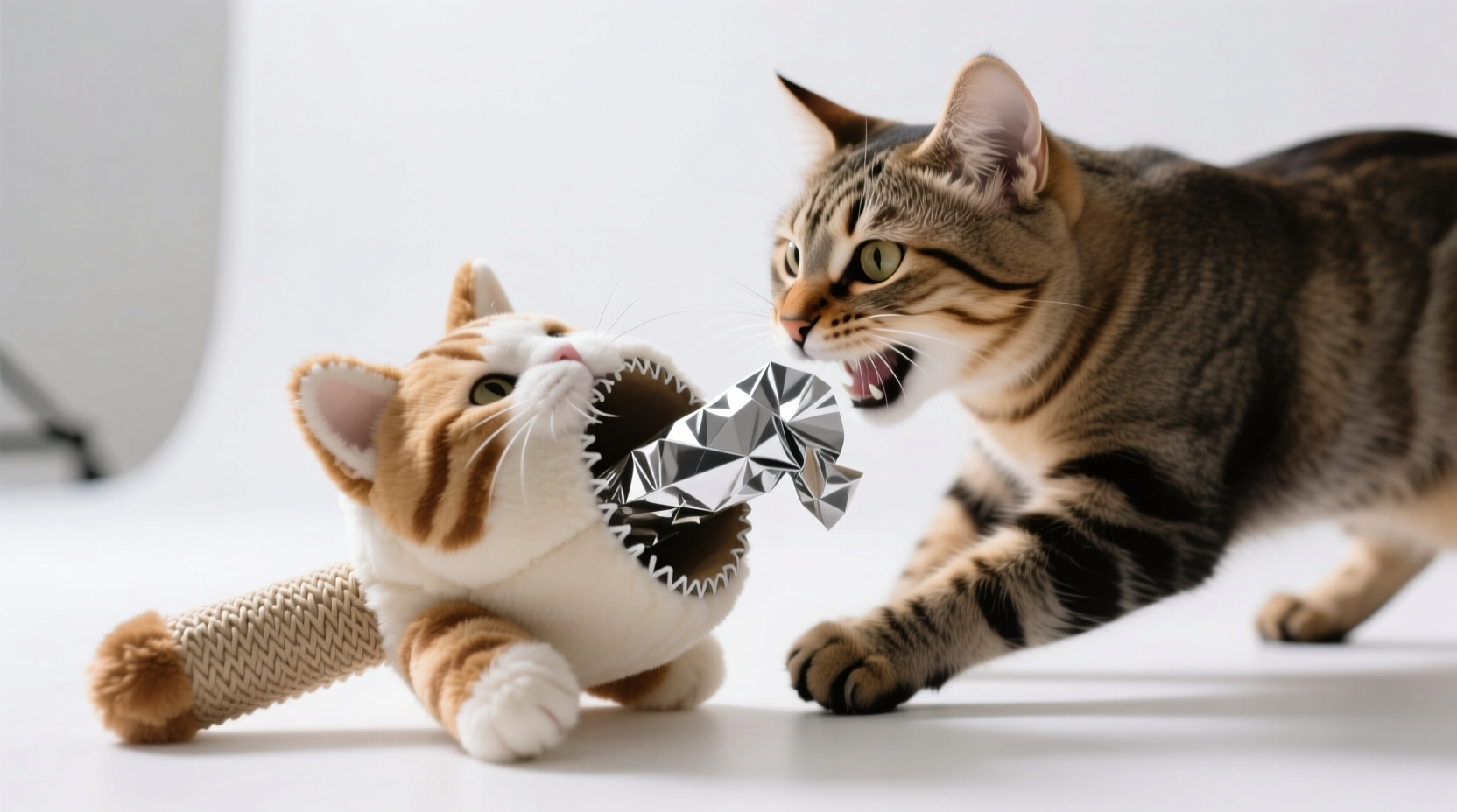 how to sanitize plush cat toys with crinkle inserts