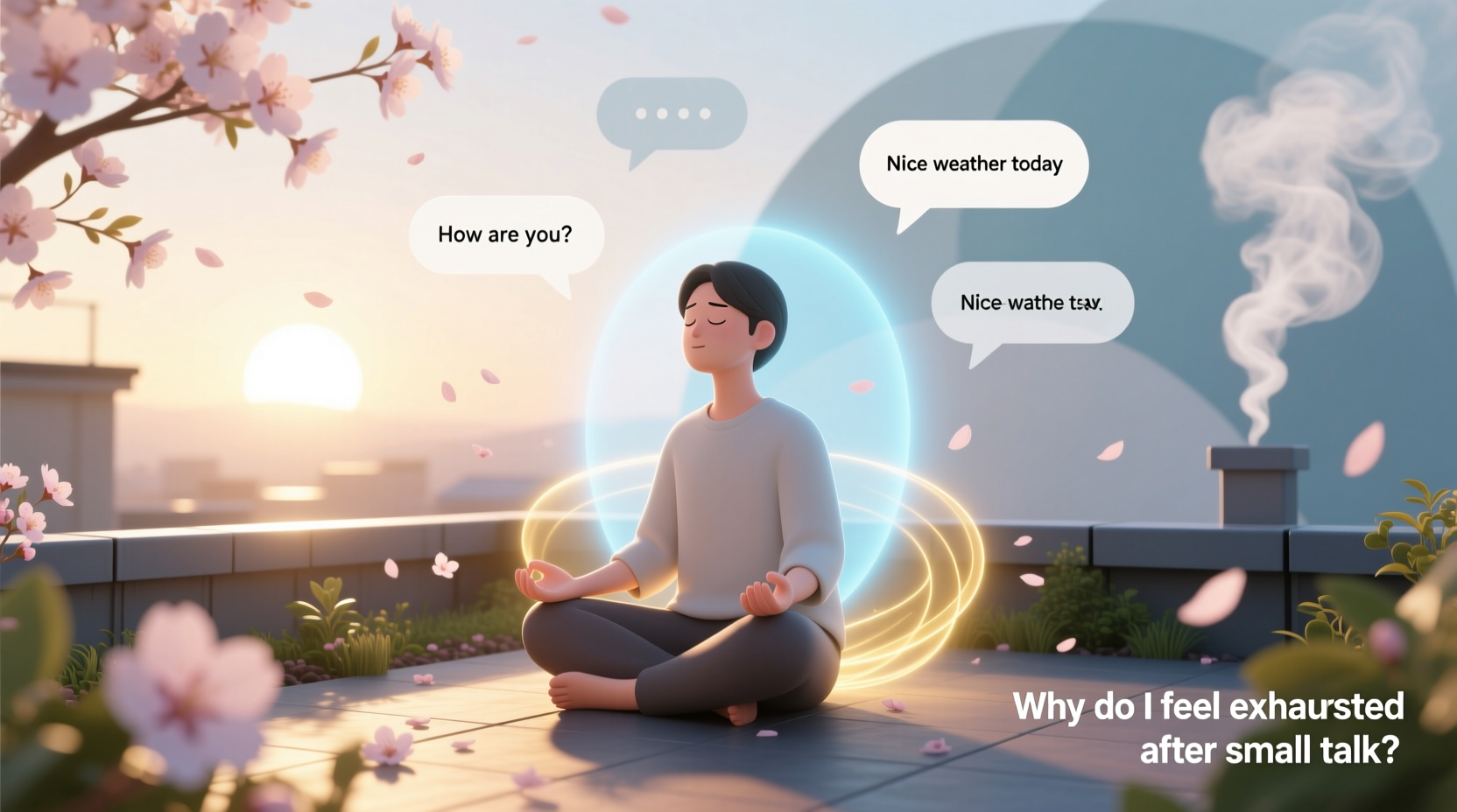 why do i feel exhausted after small talk and how to recover faster