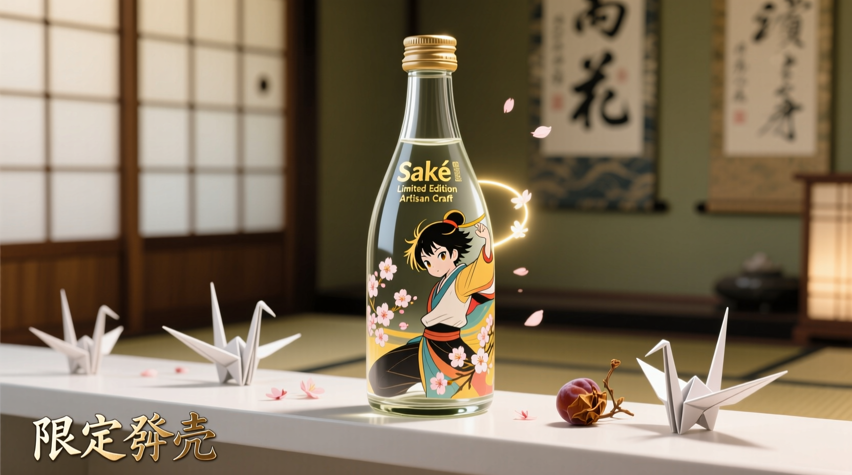 anime character limited edition sake bottles are they collectible or just marketing