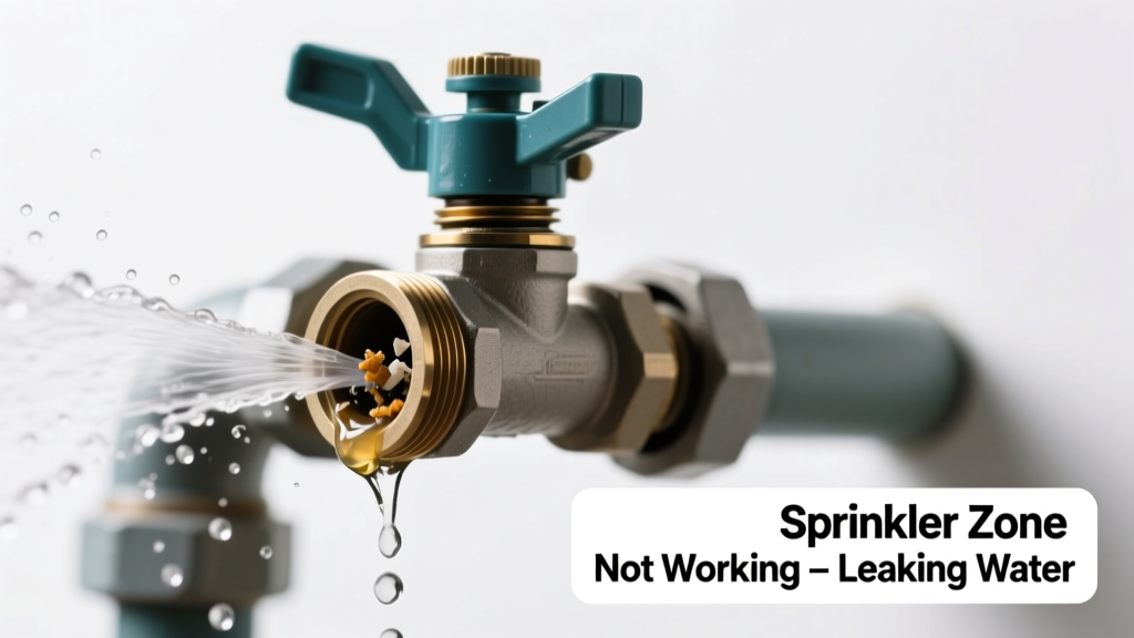 Sprinkler Zone Not Working & Leaking Water: Quick Diagnosis