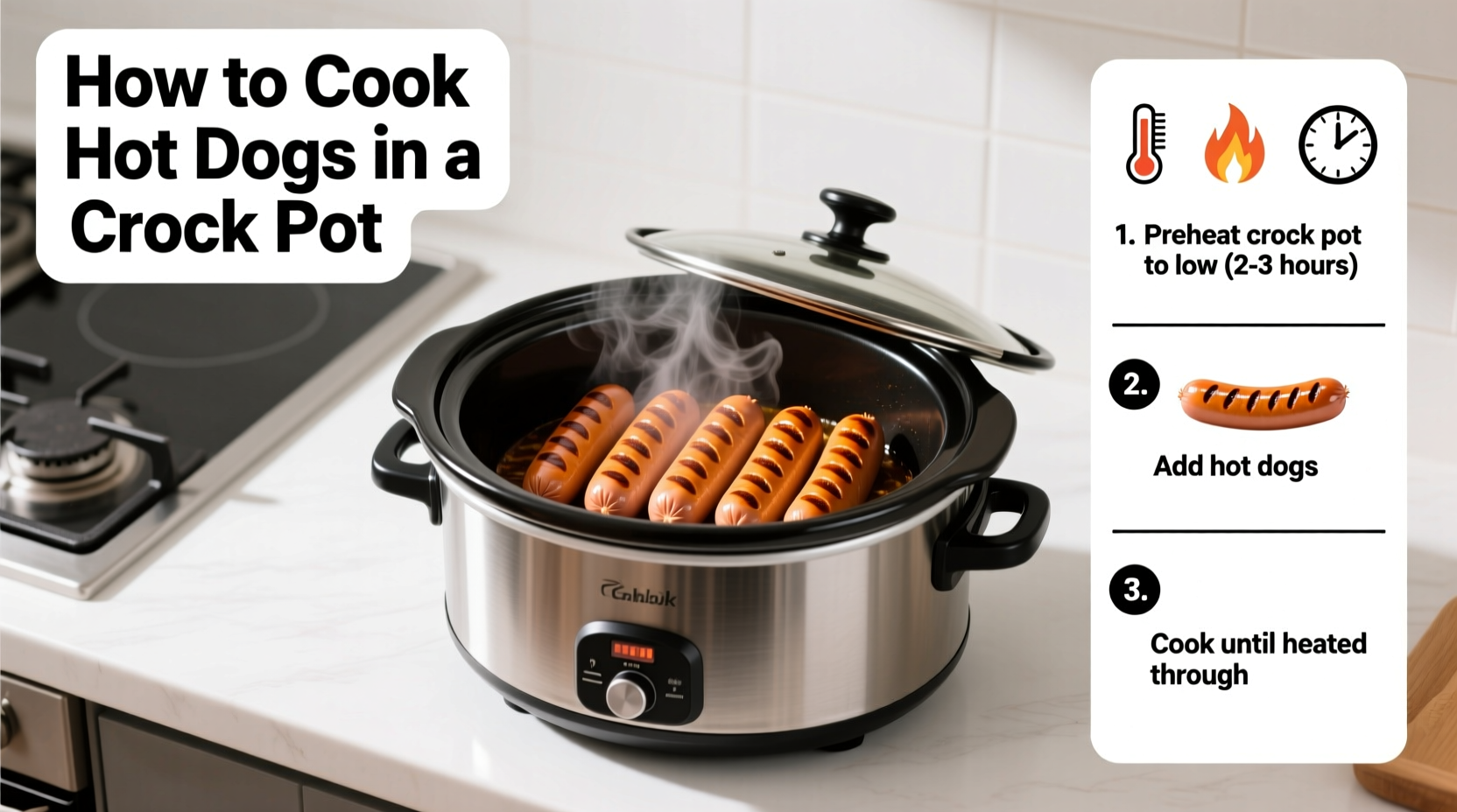 how to cook hot dogs in crock pot