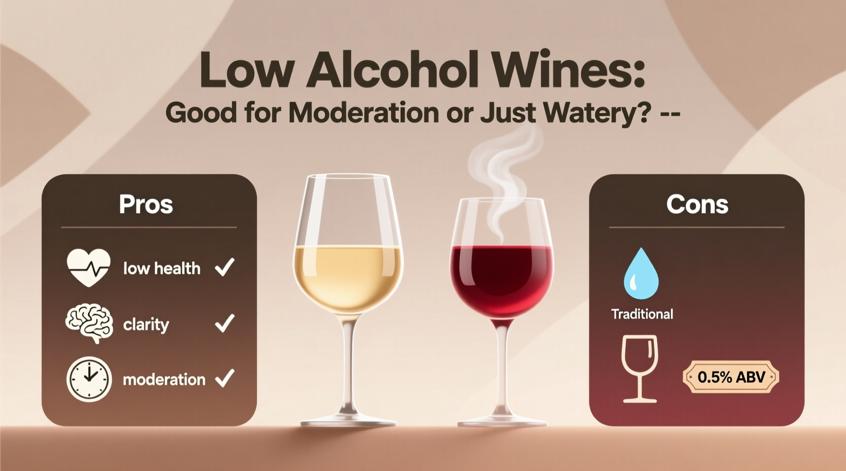 low alcohol wines are they good for moderation or just watery