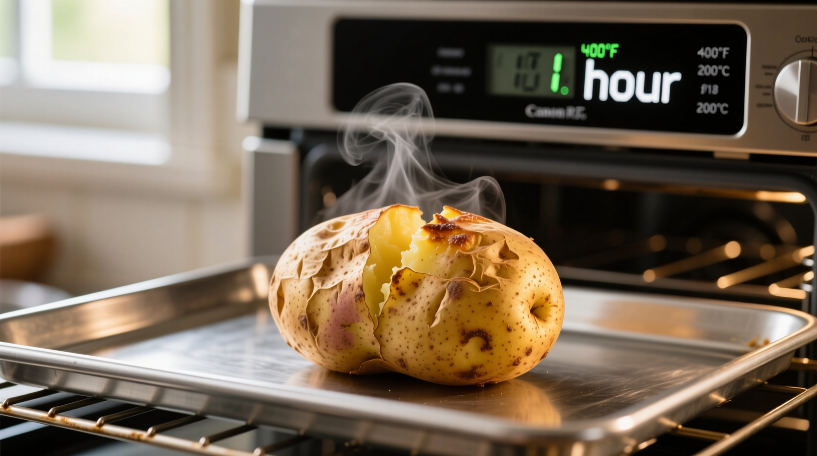 Vergleich verschiedener Kartoffelgrößen für das Backen