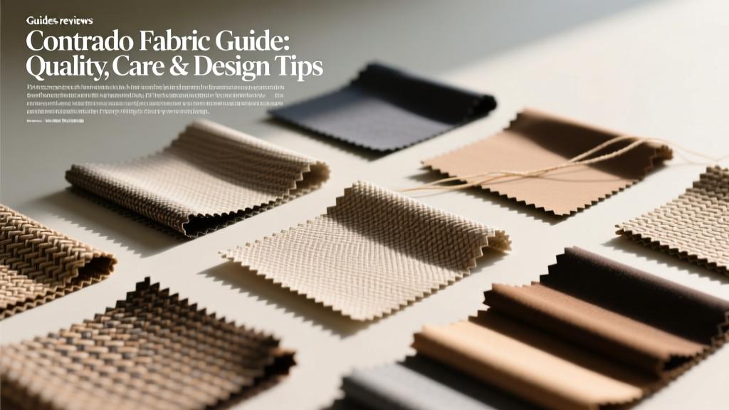 Contrado Fabric Guide: Quality, Care & Design Tips