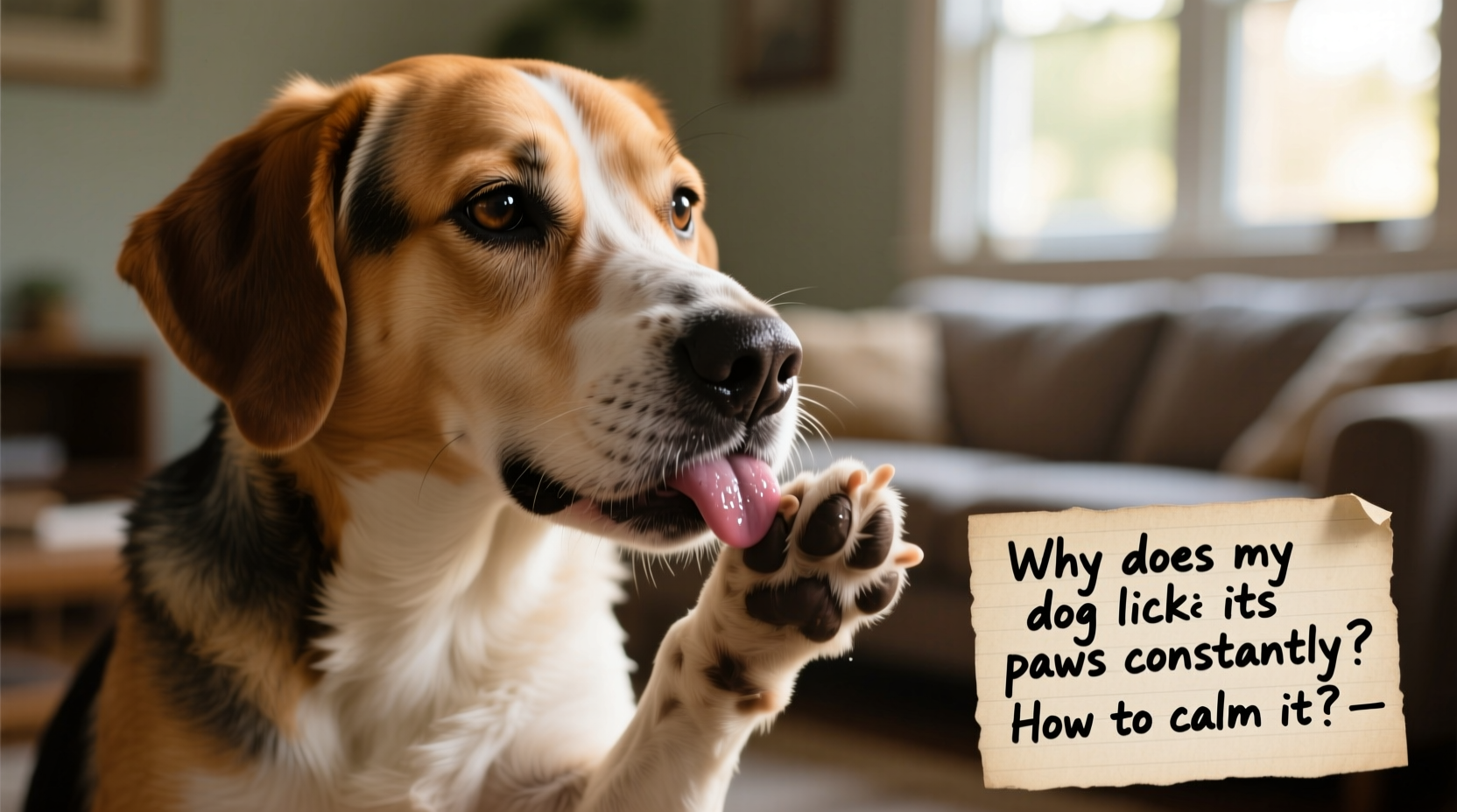 why does my dog lick its paws constantly and how to calm it