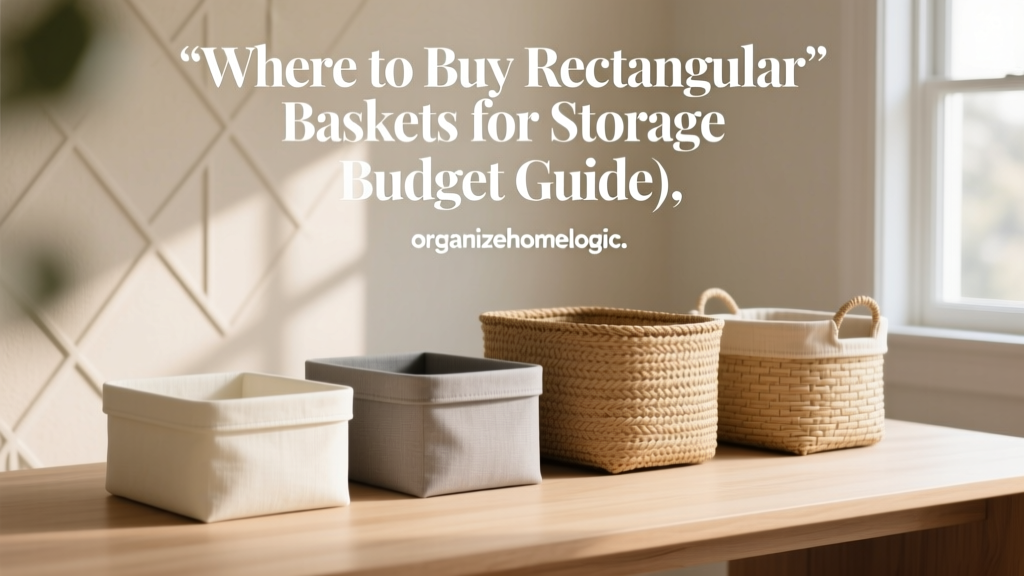 Where to Buy Rectangular Baskets for Storage (Budget Guide)