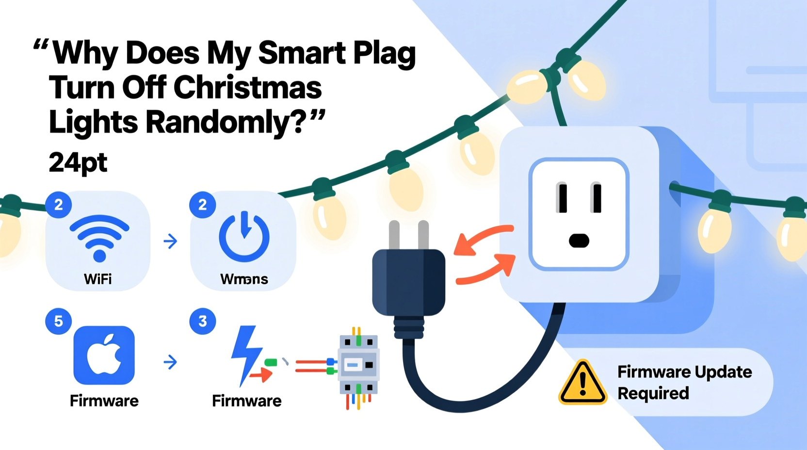why does my smart plug turn off christmas lights randomly debugging tips