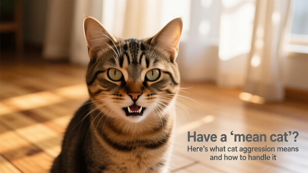 Have a ‘Mean Cat’? Here’s What Cat Aggression Means and How To Handle It