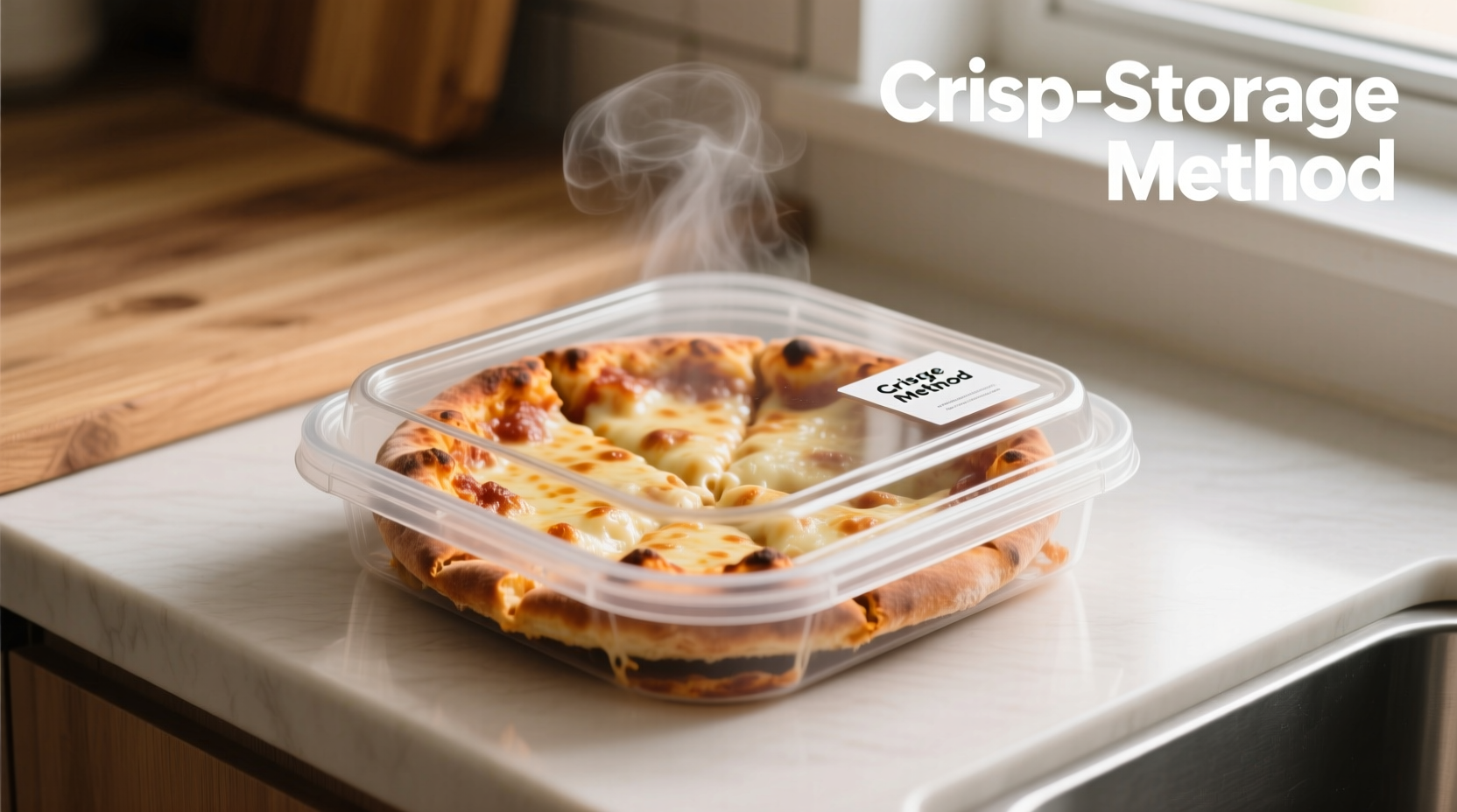 how to safely store leftover pizza without losing crispiness overnight