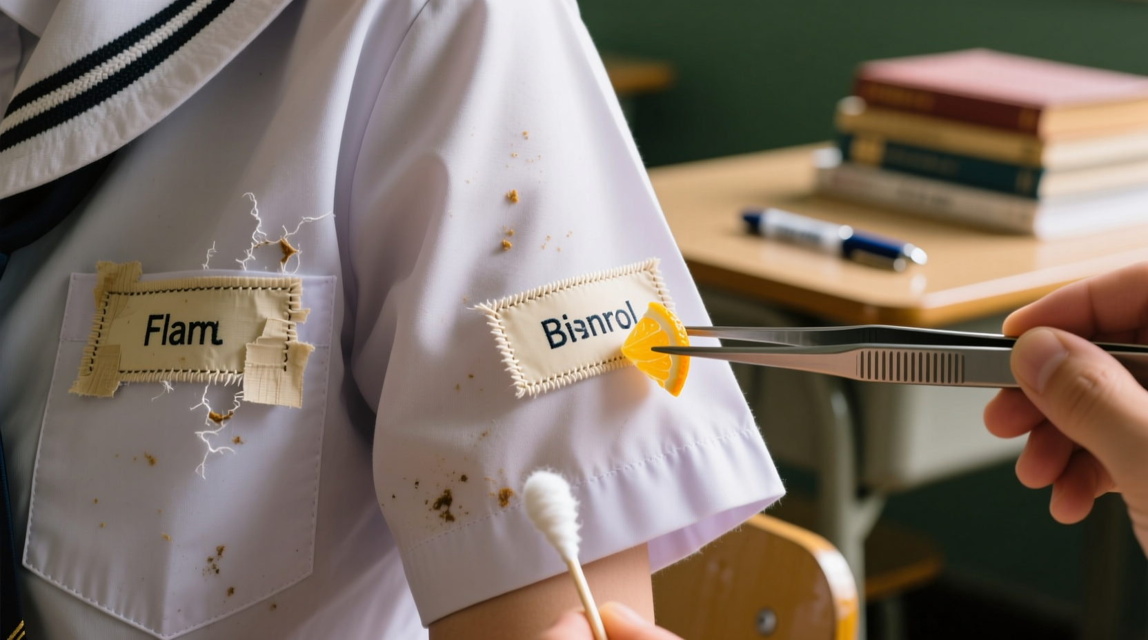 laundry tips remove name tag residue safely
