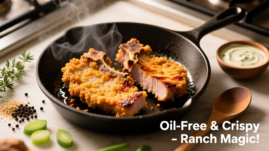 Air Fry Pork Chops with Ranch: Crispy, Juicy & Oil-Free