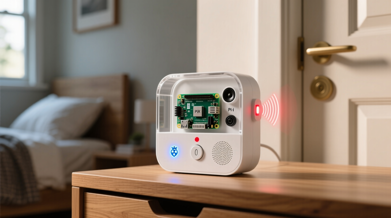 build a simple raspberry pi room alarm system to keep i