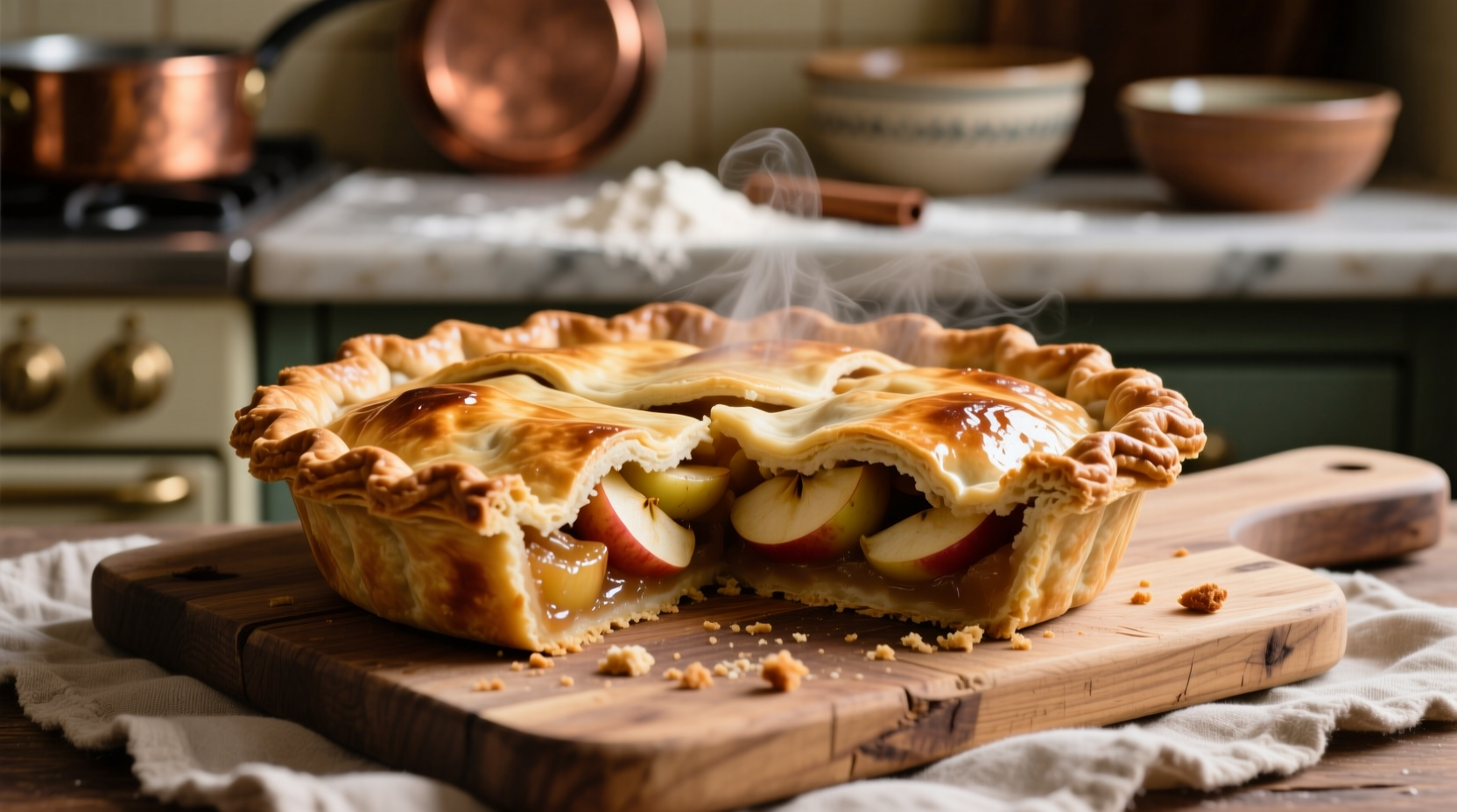 brown butter apple pie
