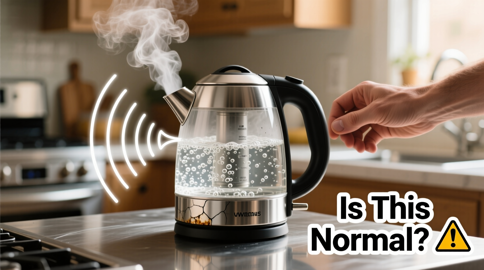 why is my electric kettle making loud noises and should i worry