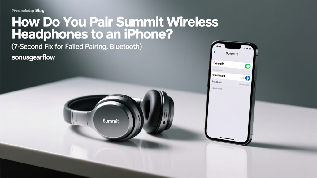 Pair Summit Wireless Headphones to iPhone (2026)