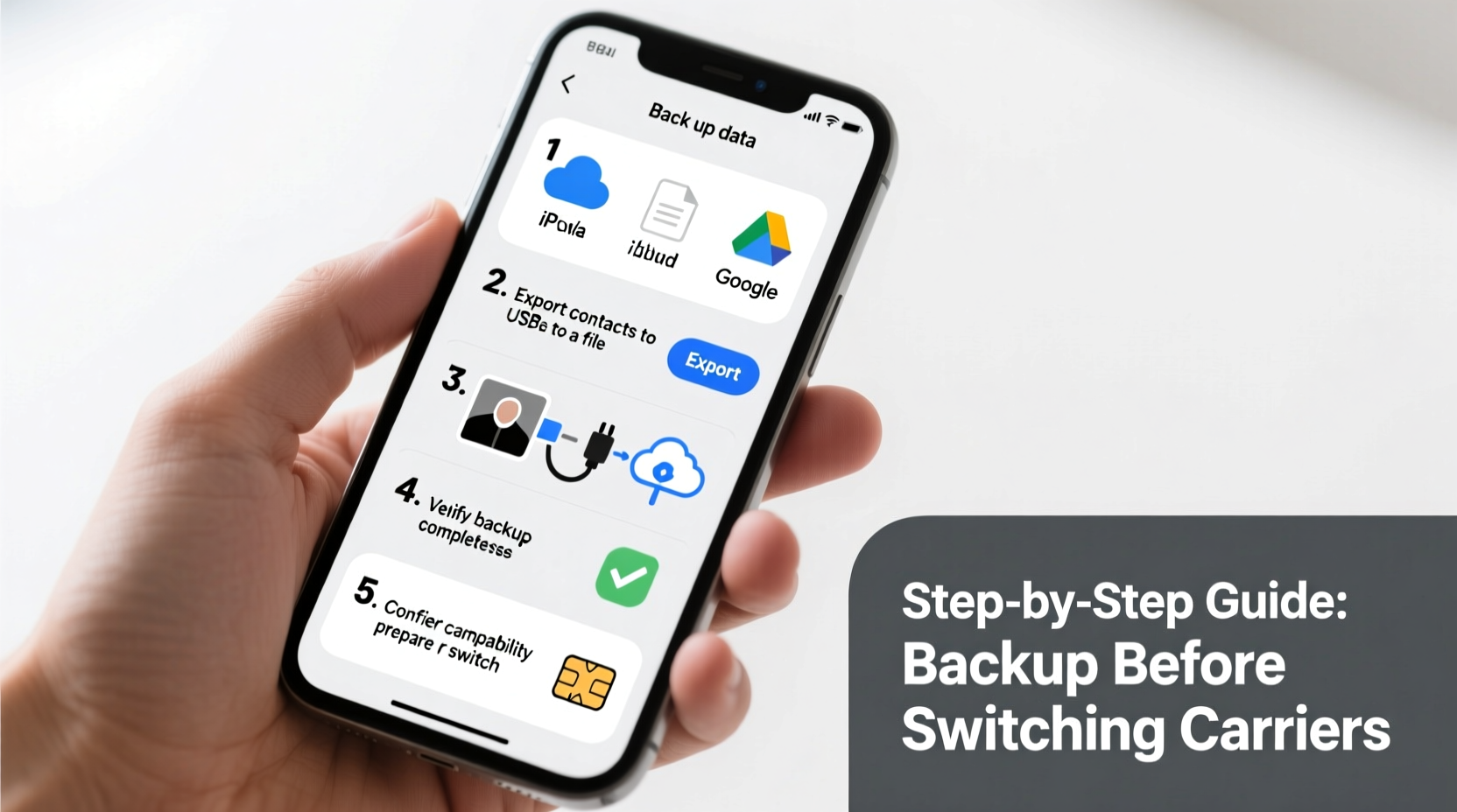 step by step guide to backup your entire phone before switching carriers