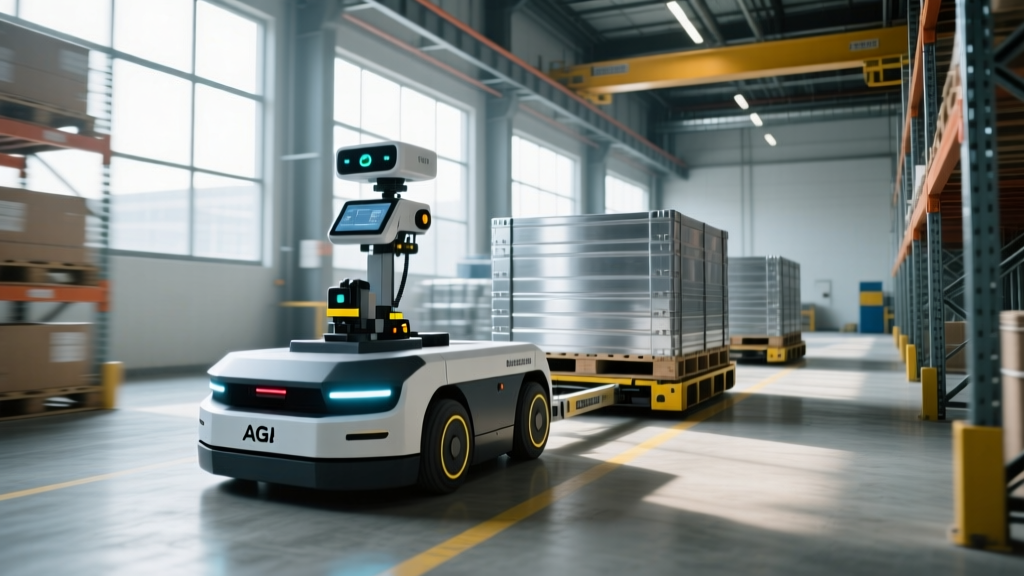 Storeroom Semi-Automated Material Handling Equipment Ergonomic Solutions: AGVs