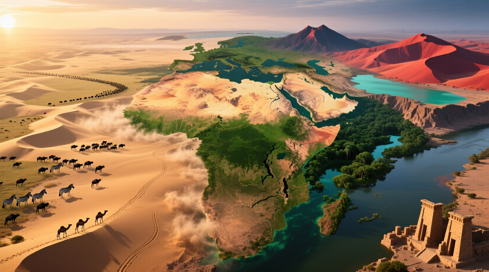 explore africa with google earth