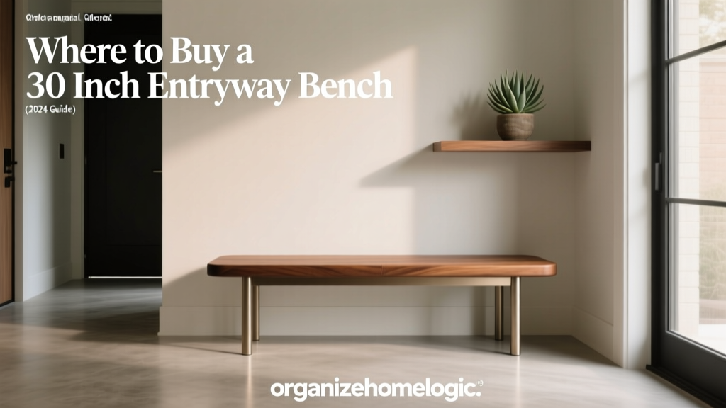 Where to Buy a 30 Inch Entryway Bench (2024 Guide)