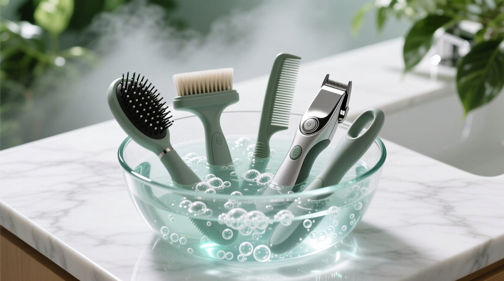ozonated water for pet grooming tools
