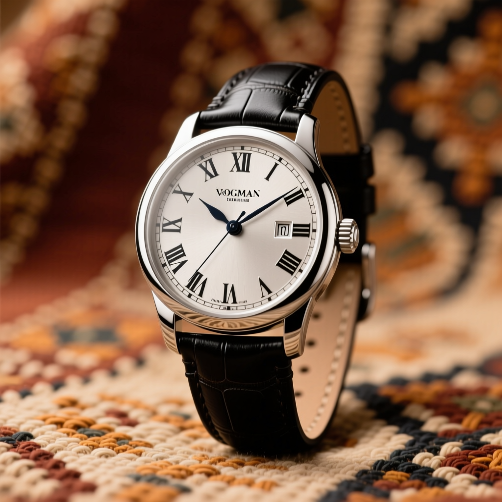How to Style a Classic Men's Roman Numeral Silver Watch with Black Strap