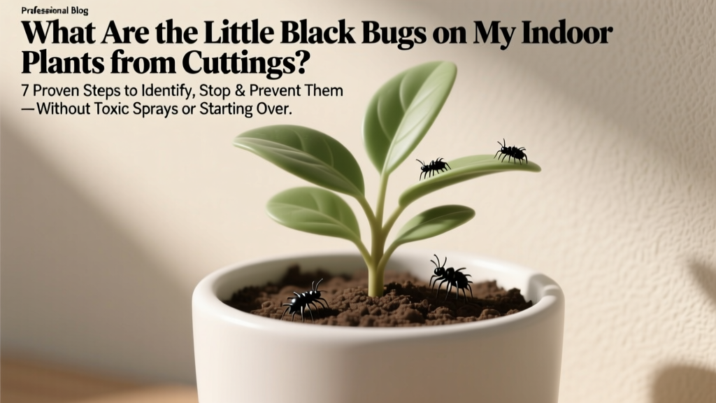 Tiny Black Bugs on Plant Cuttings: ID & Fix (2026)