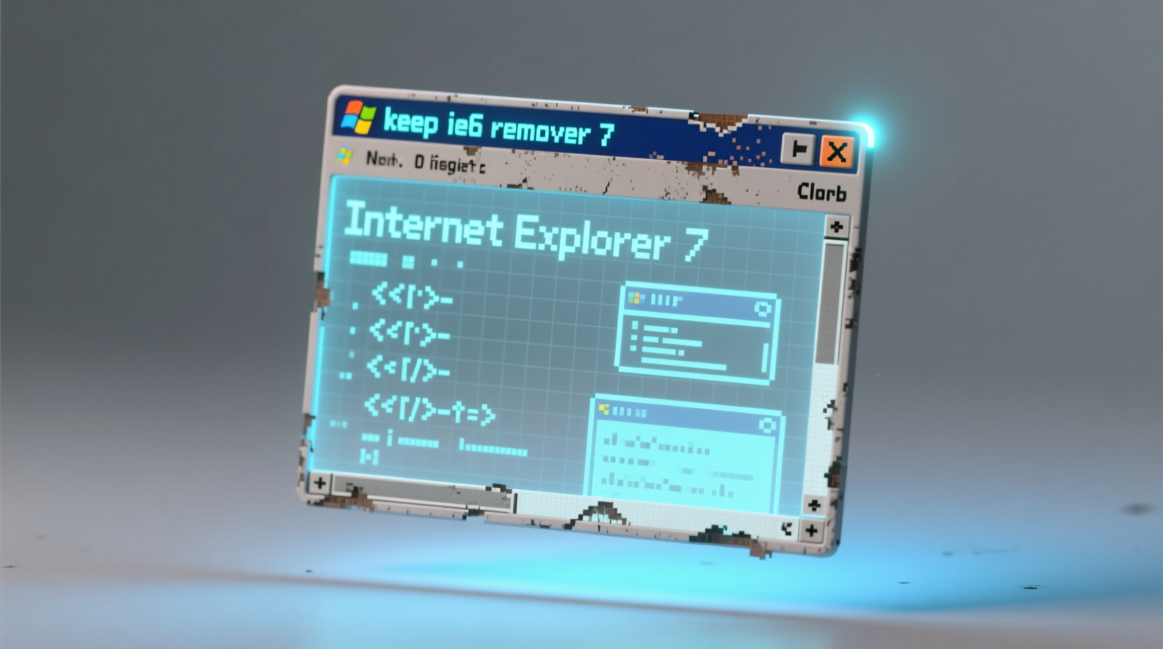 keep ie7 removable